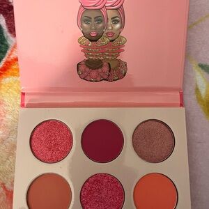 Juvia's Place Red and Pink Eyeshadow Palette Vibrant Colors